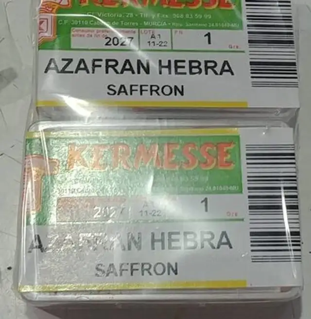 Azafran hebra safron kermesse