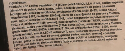 Tarta crujiente de chocolate ingredients label