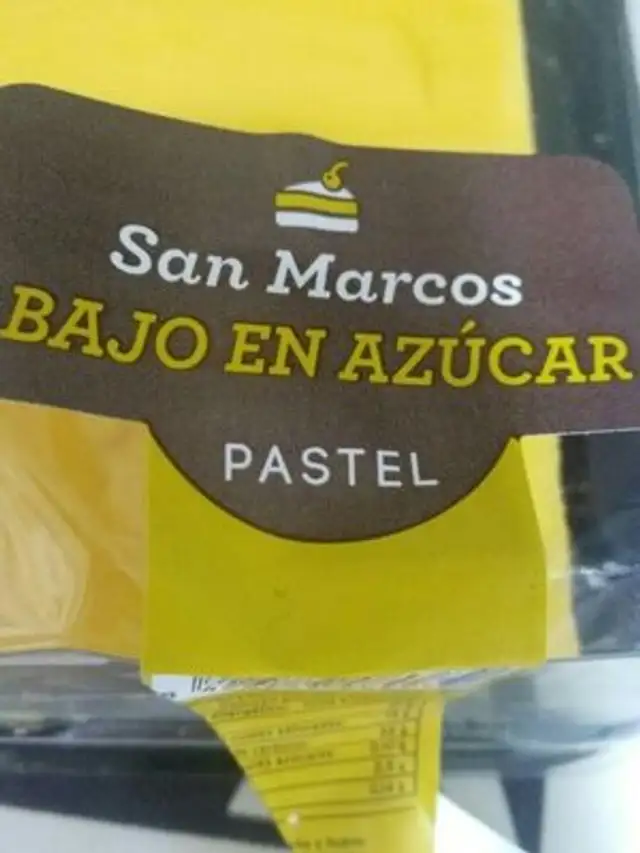 Pastel bajo en azucar