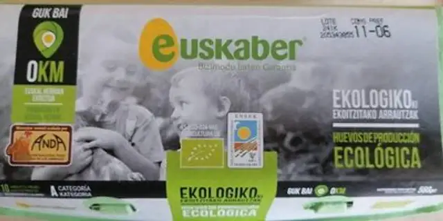 Huevos de producción ecológica