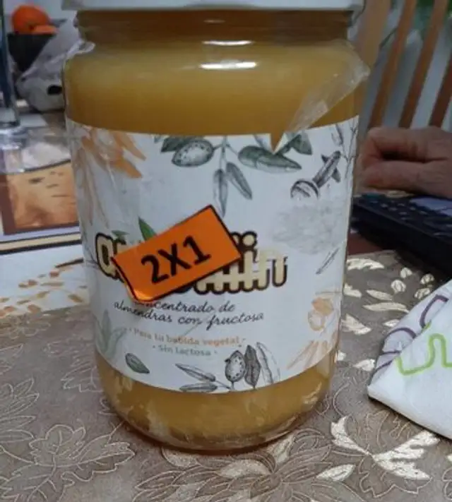 Concentrado de almendras con fructosa