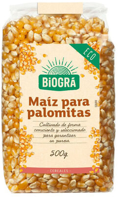 Maíz para palomitas front packaging