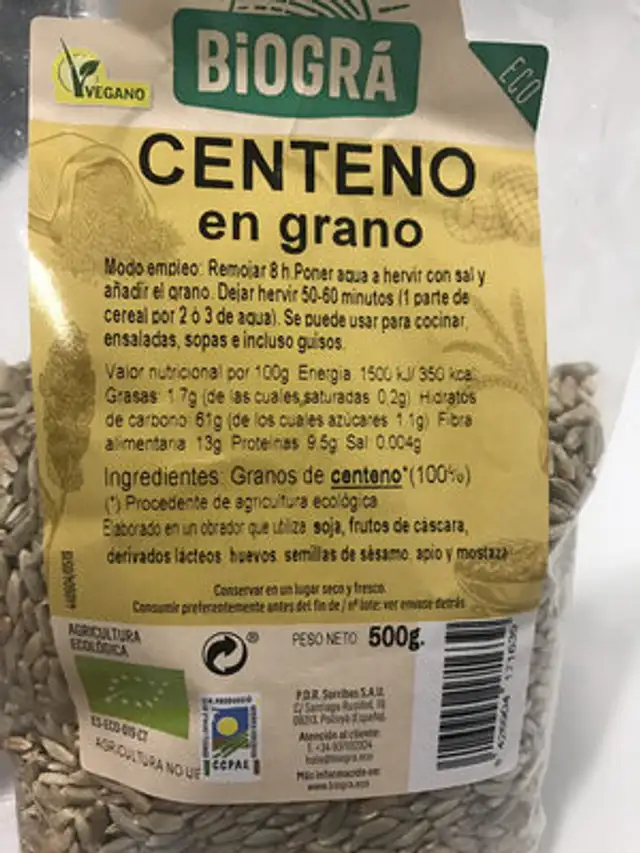 Centeno en grano