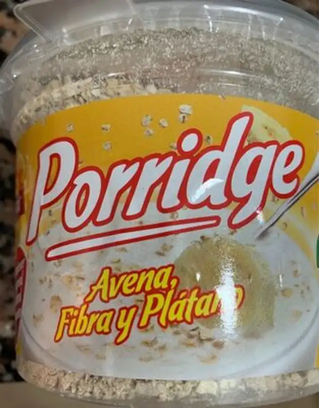 Porridge Avena, Fibra y Plátano