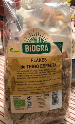 Flakes Espelta 200GR. Biogra