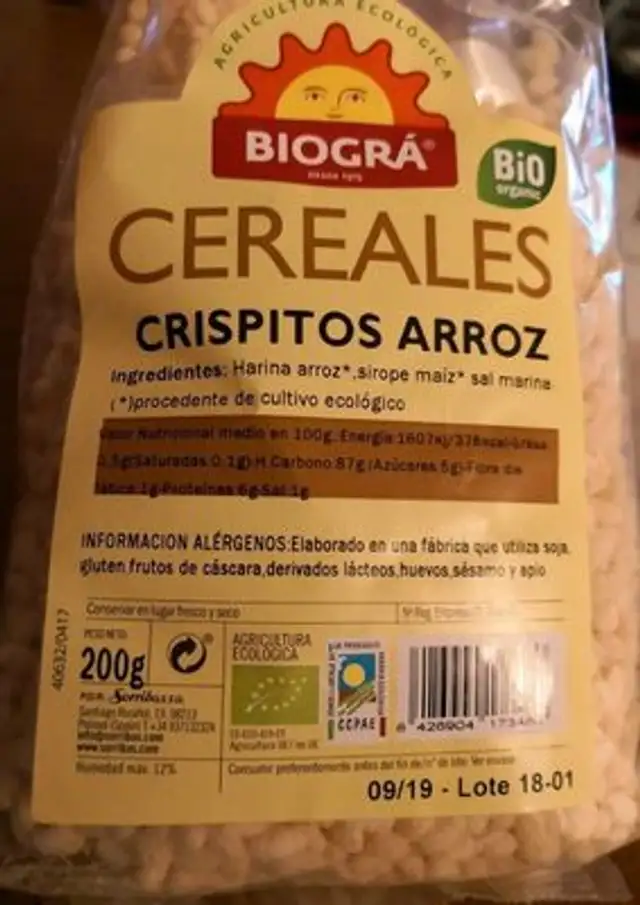 Céréales Crispies de riz