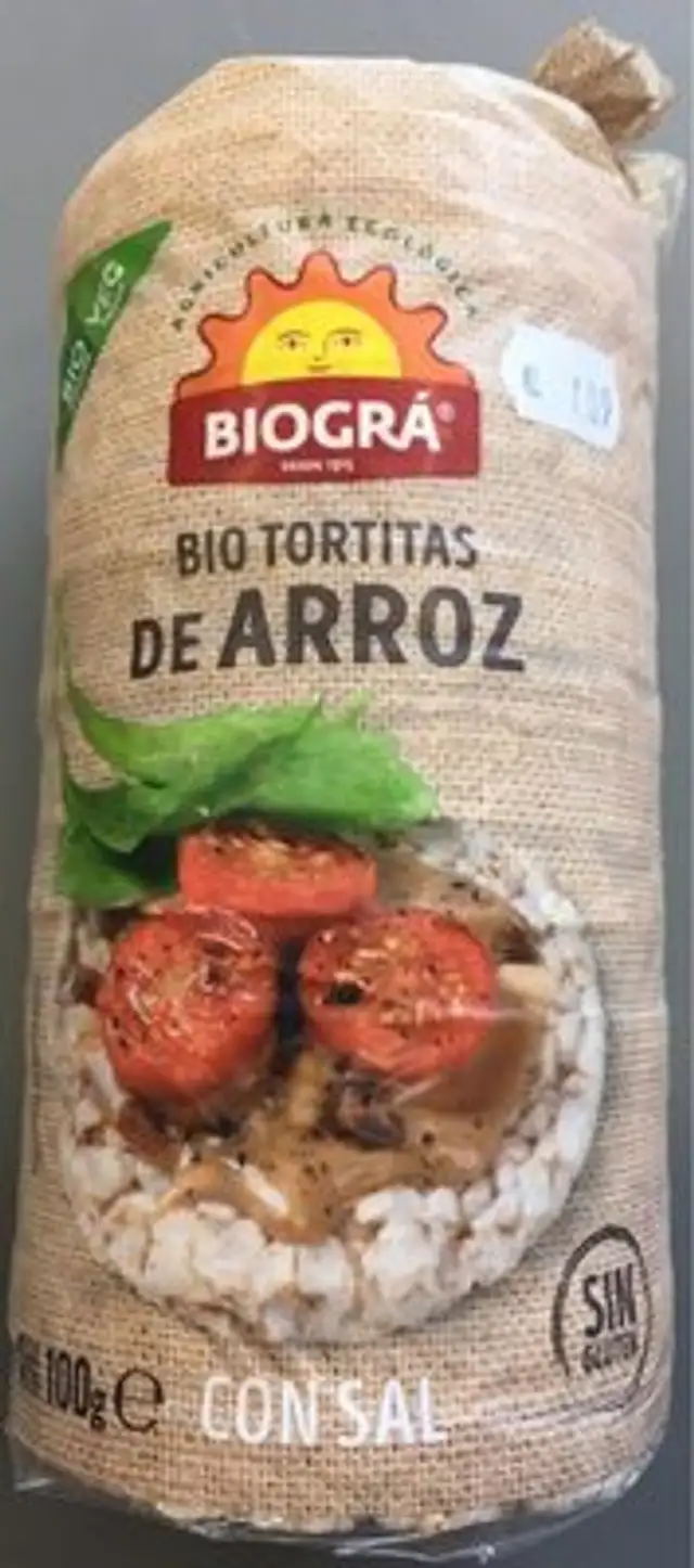 Bio tortitas de arroz con sal