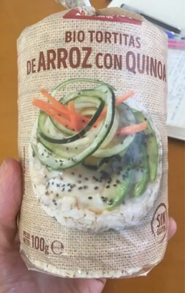 Biotortitas de arroz con quinoa