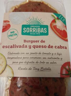Burguer de escalivada y queso de cabra