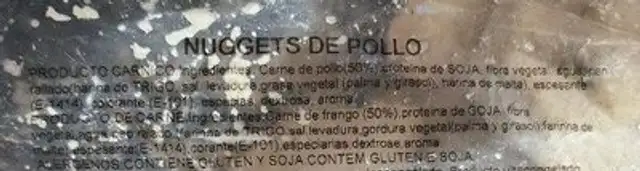 Unknown ingredients label