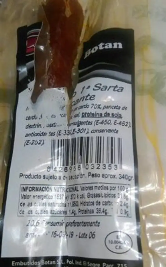 Chorizo 1a picante sarta