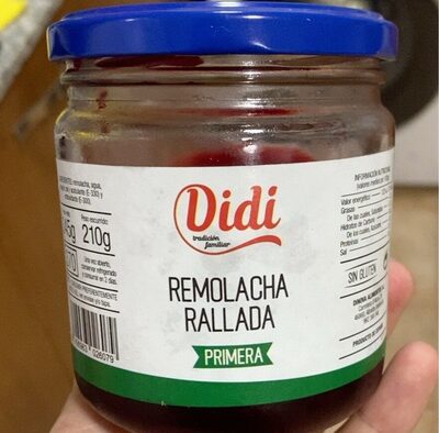 Remolacha rallada front packaging