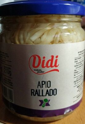 Apio rallado front packaging