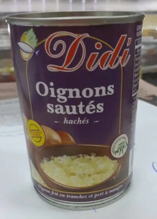 Cebolla frita troceada