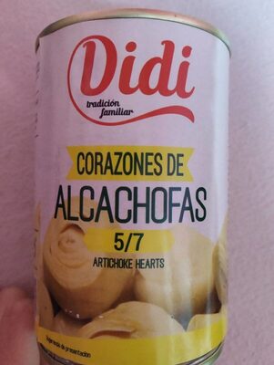 Corazones de alcachofas front packaging