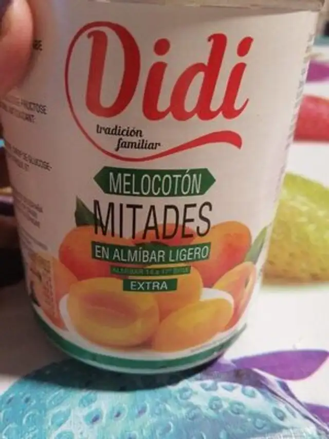 Melocotón mitades