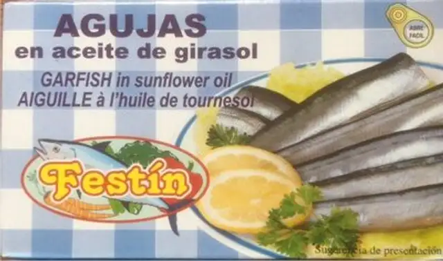 Agujas en aceite de girasol