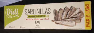 Sardinillas en aceite de oliva reducido en sal