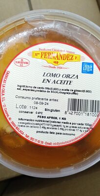 Lomo de orza aceite