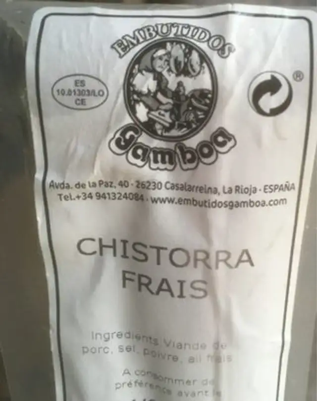 Chistorra frais