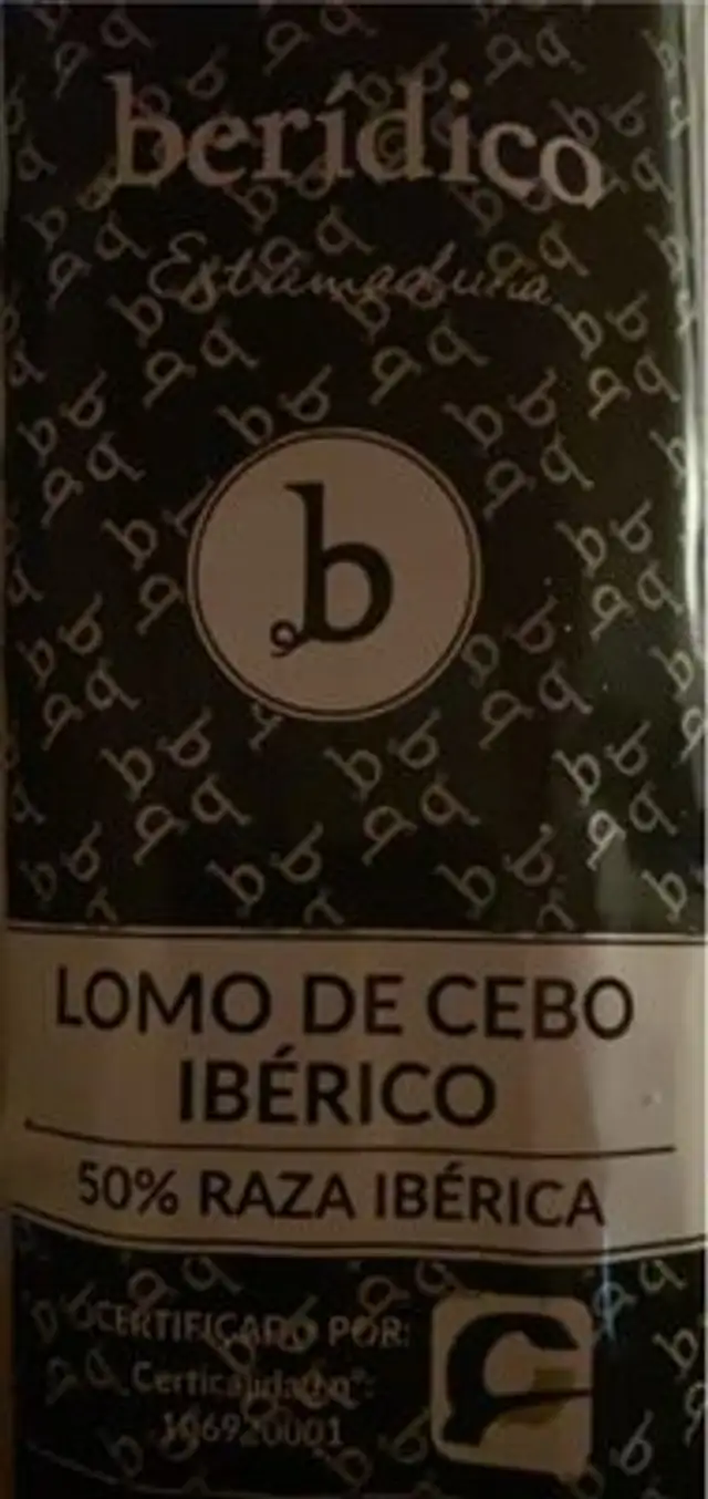 Lomo de cebo ibérico
