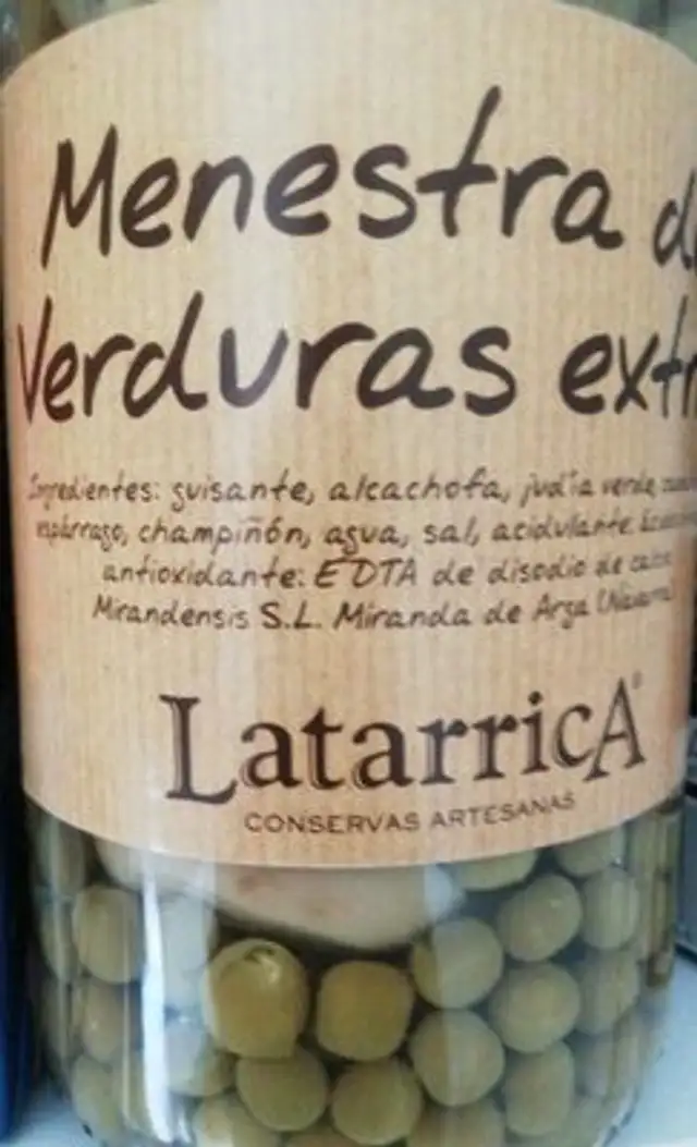 Menestra de verduras extra