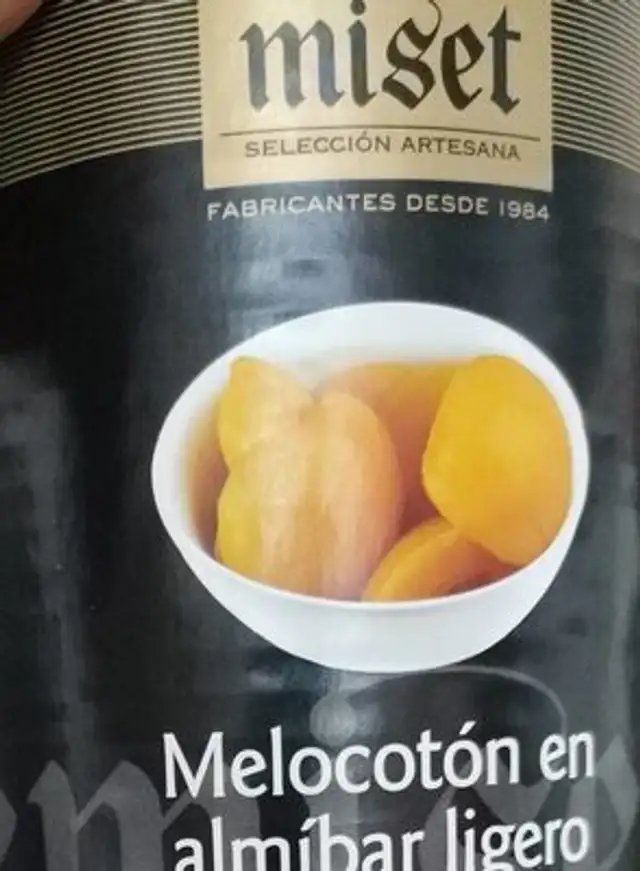 Melocotón en almíbar