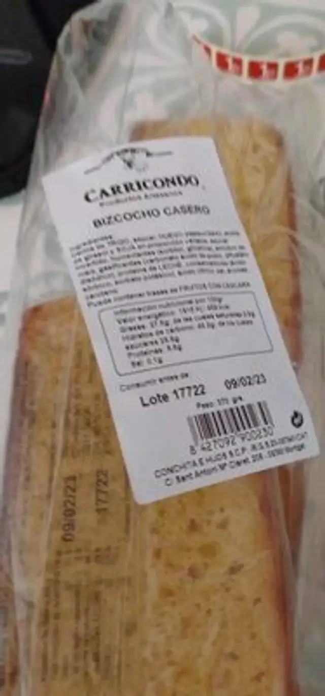 Bizcocho casero