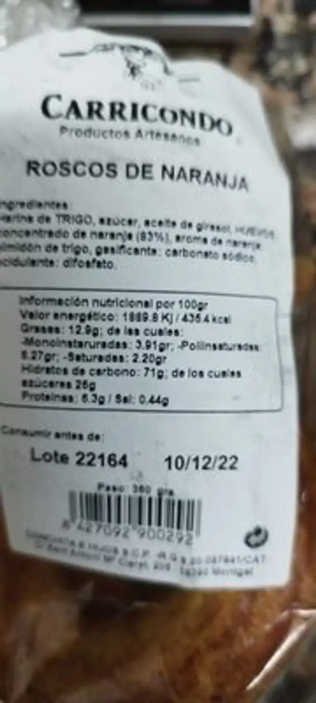 Roscos de naranja