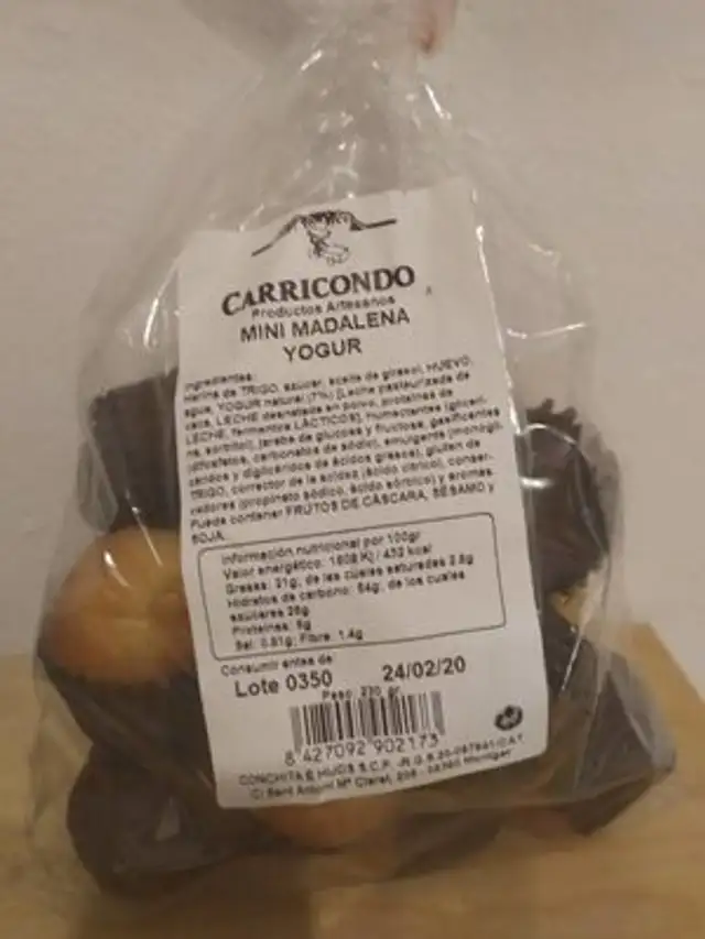 Carriondo mini madalenes yogurt
