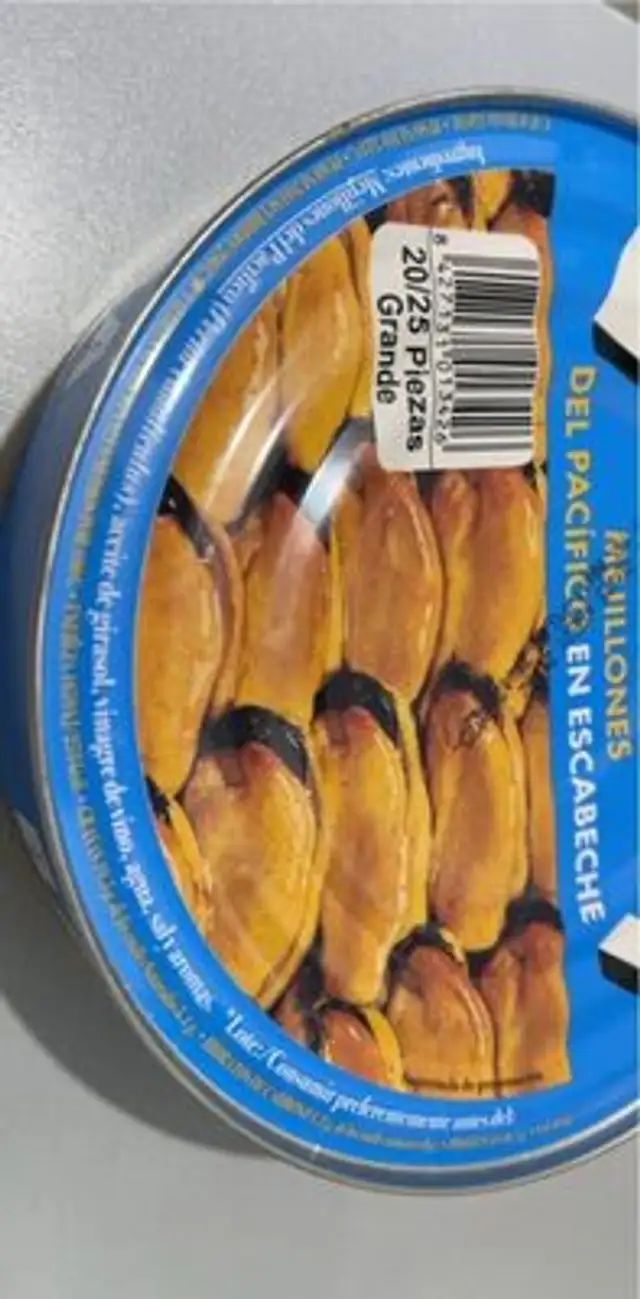Mejillones en escabeche nutrition facts table
