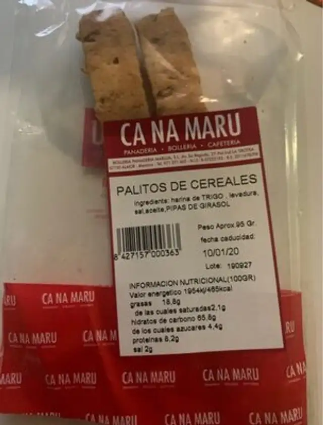 Palitos de cereales