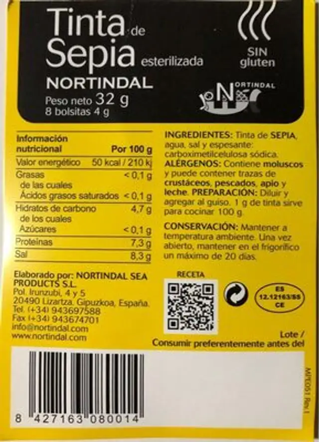 Nero Di Sepia Tintenfischtinte 32 G 8 X 4 G