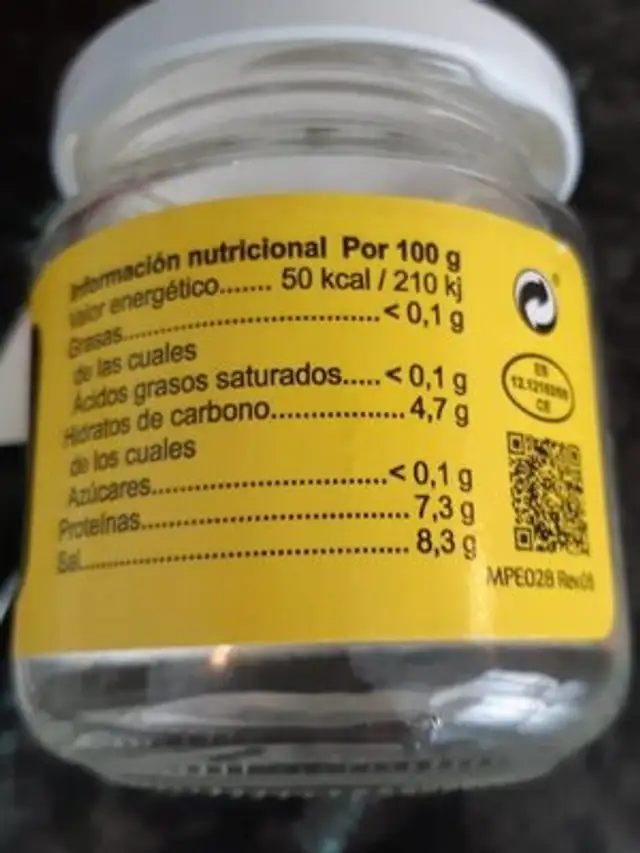 Tinta de sepia nortindal nutrition facts table