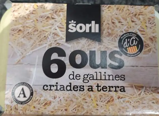 6 huevos de gallina