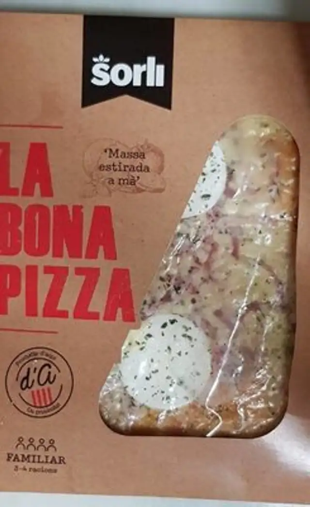 La bona pizza formatge de cabra