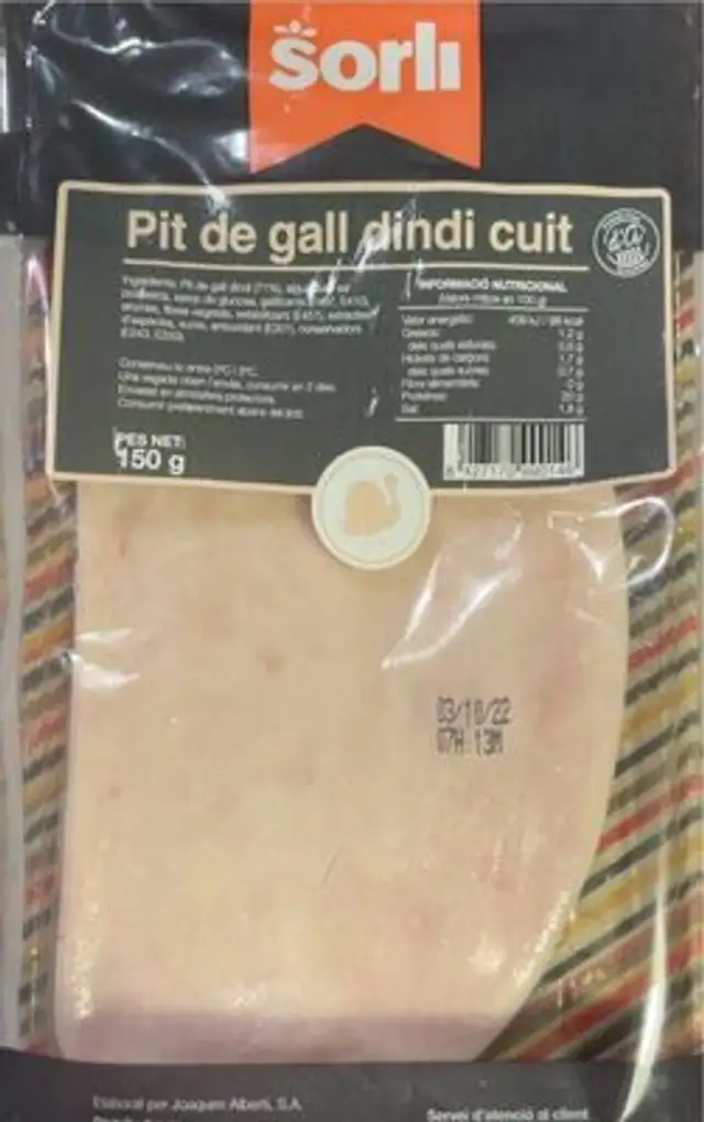 Pit de gall dindi cuit