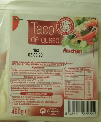 Taco de queso