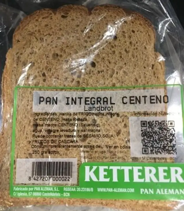 Pan integral centeno
