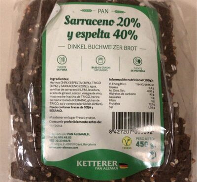 SARRACENO 20% Y ESPELTA 40%