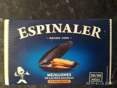 Mejillón En Escabeche 20 / 30 Piezas Espinaler