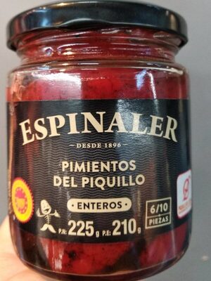 Pimientos del Piquillo enteros front packaging