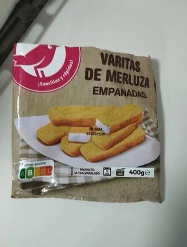 Varitas de merluza ingredients label