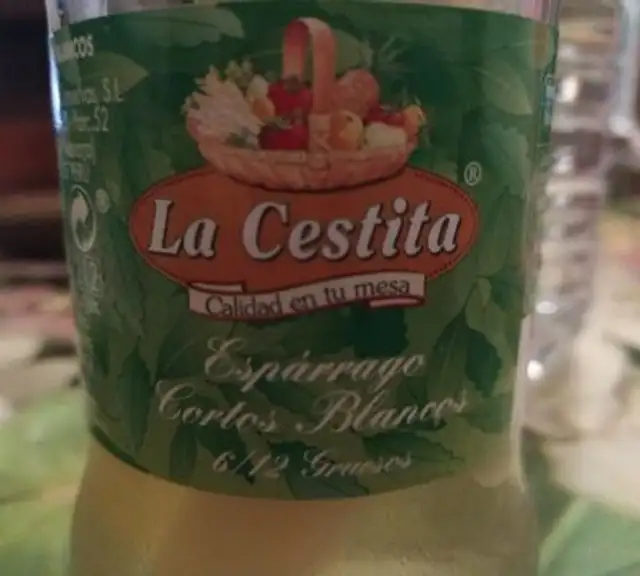 Esparragos cortos blancos