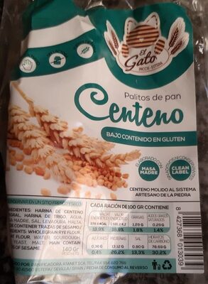 Palitos de pan centeno