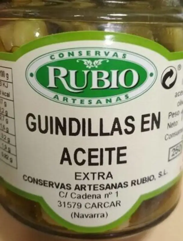 Guindillas en aceite