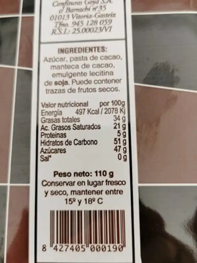 Chocolate negro