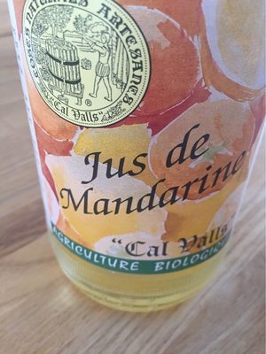 Jus de mandarine front packaging