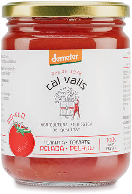 Tomates entières pelées front packaging