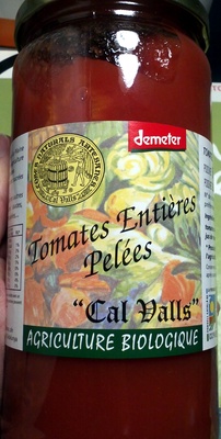 Tomates Entières Pelées "Cal Valls" front packaging